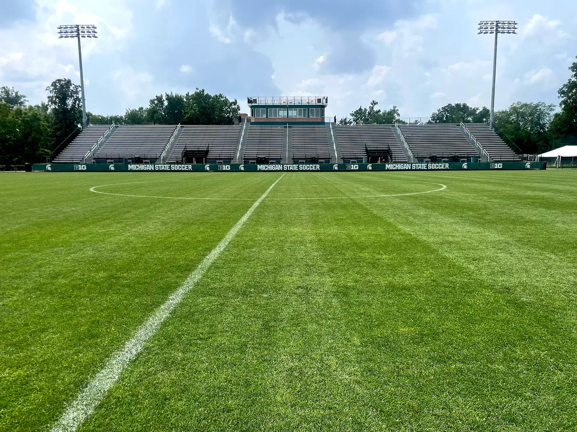 Athletic Field Sod Replacement in Michigan MSU Soccer Field